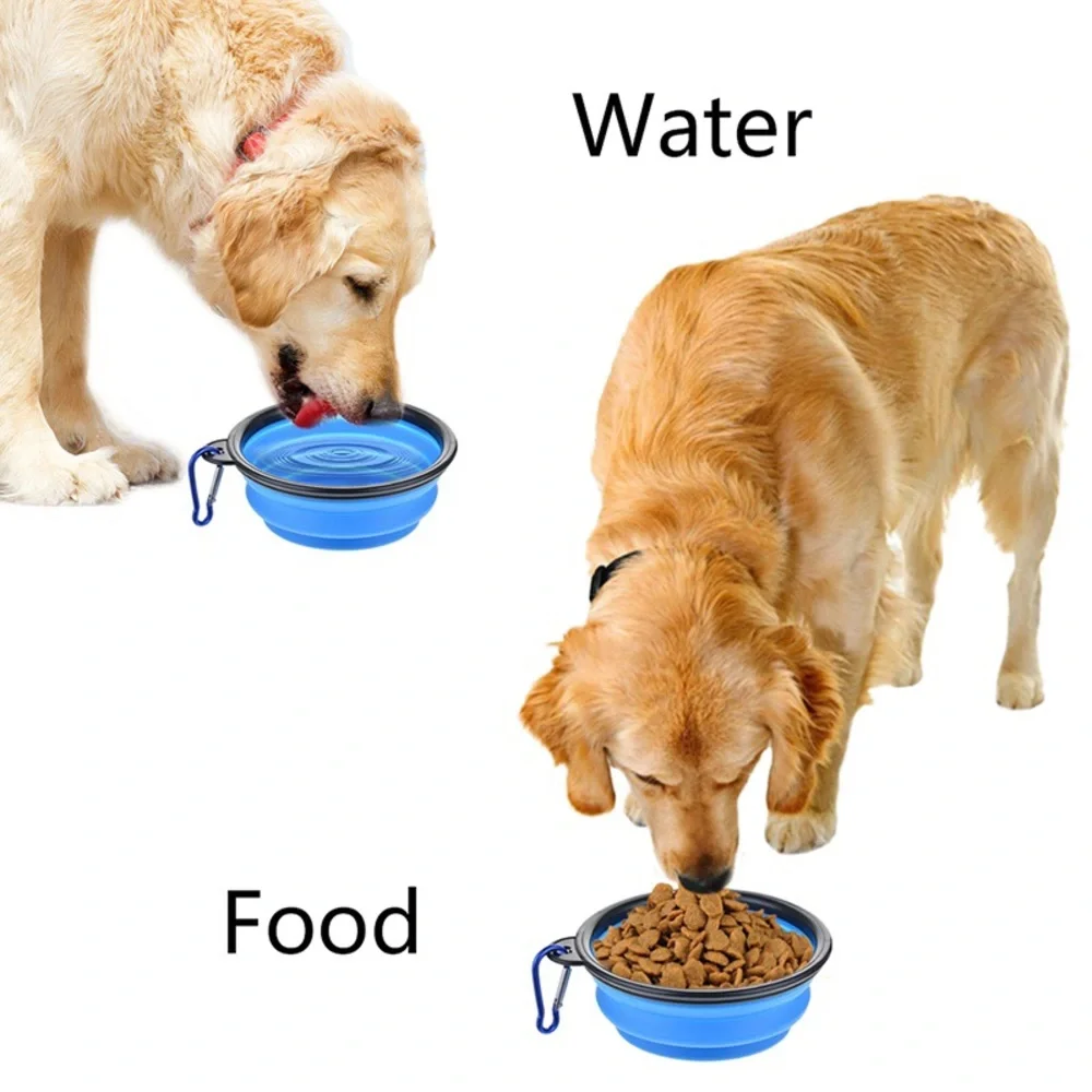 3/$15 NEW Pet Collapsible Bowl 12oz Blue, 1 Bowl